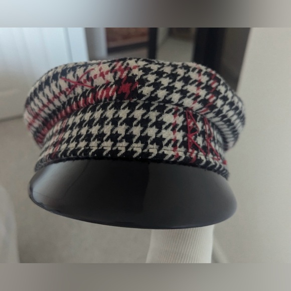 Ruslan baginskiy red white and black baker boy hat - Picture 4 of 6